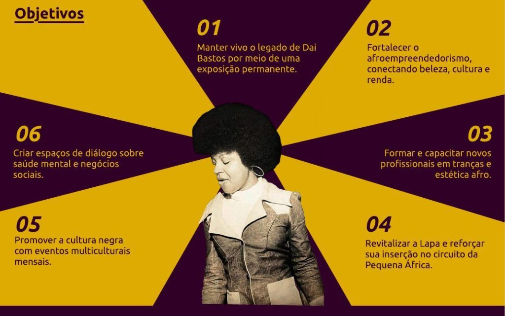 Afrodai: página de objetivos numerados.