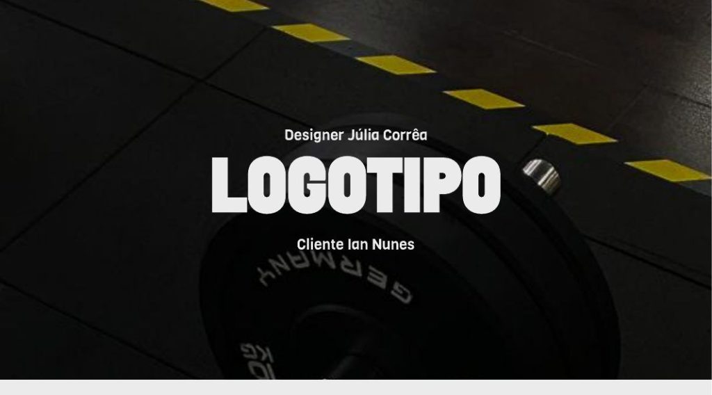 Logo Ian Nunes: capa da apresentação do logotipo.