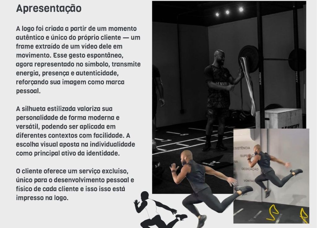 Logo Ian Nunes: apresentação com o frame de vídeo que originou o isotipo.